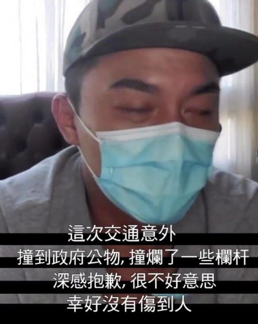 记者未有问及醉酒，杨明亦只字不提，过程中对死物道歉。