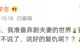 陈学冬准备弃剧夫妻的世界 你一般会因为什么而弃剧