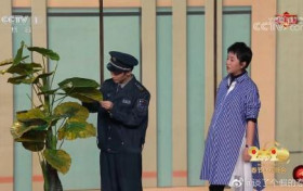 马丽挺孕肚登春晚 一手撑腰一手摸肚子显疲惫表演游刃有余
