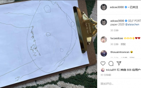 陈冠希晒女儿自画像  Alaia变小怪兽灵魂画手啊