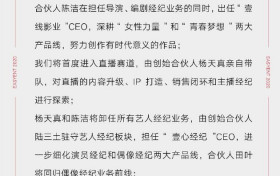 杨天真将卸任所有艺人经纪业务 原来是和他合作？