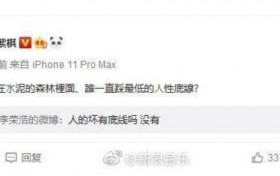 邓紫棋评论李荣浩 “人的坏有底线吗”