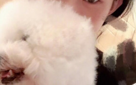 赵丽颖产后晒自拍 素颜出镜对着镜头灿笑状态不错
