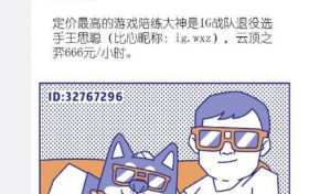 王思聪回应陪练游戏每小时666元 我玩的不好能别骂我吗