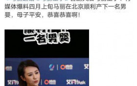 马丽升级当妈产下男宝一枚 宝宝的出生日期是多少